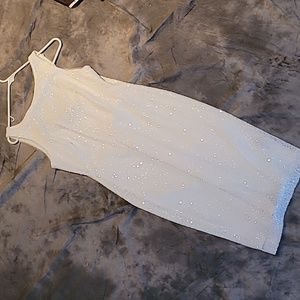 Lauren by Ralph Lauren white sequin dress